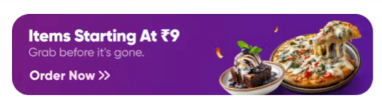 Swiggy Hotstar Offer Get items at 9 and free delivery on specific account ..Also get 50 free cash  ( account specific)