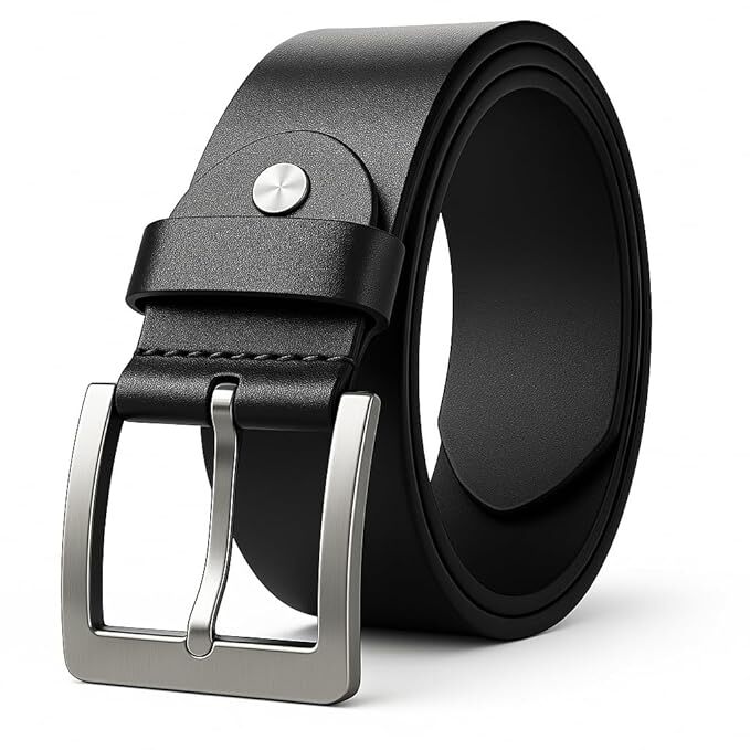 (GIOLYNN) Men's Genuine Leather Belt for Men