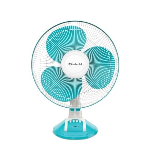 Goldmedal Dyno 400 mm Table Fan | 2 years Warranty (Turquoise White)