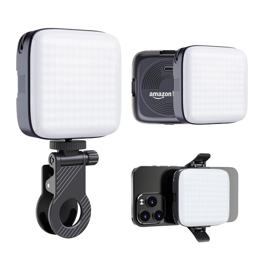 Amazon Basics LED Video Light for Photography, Live Streaming, Makeup & More