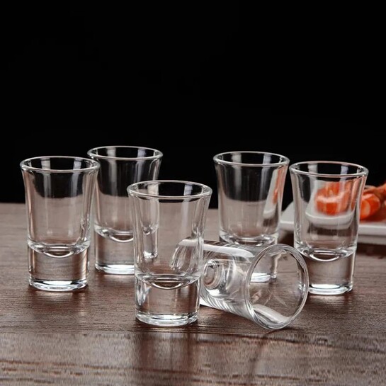 Just Cliqq (Pack of 6) Shot Glass for vodka Tequila shots