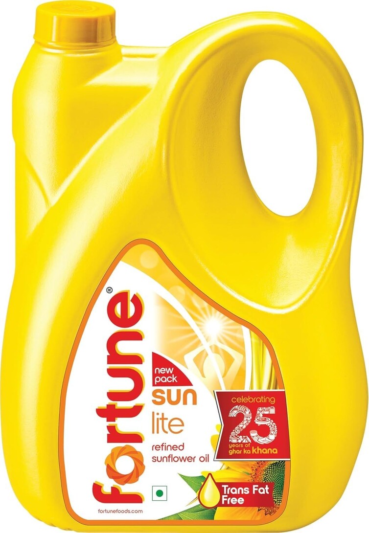 (Amazon Now) Fortune Sunlite Refined Sunflower Oil, 4.35 Kg Jar