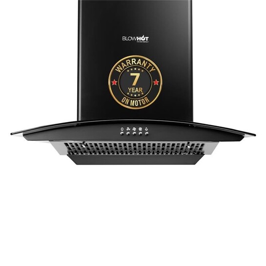 BLOWHOT 60cm 1200 m³/h Push Control Chimney For Kitchen Filterless with Free Installation