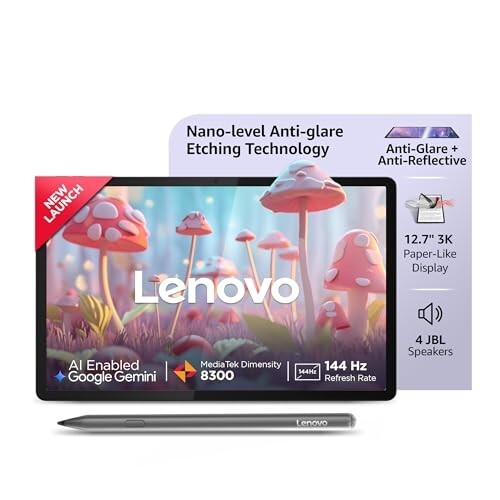 Lenovo Idea Tab Pro with Paper-Like Anti Glare 12.7" 3K 144 Hz Display & Pen Plus 