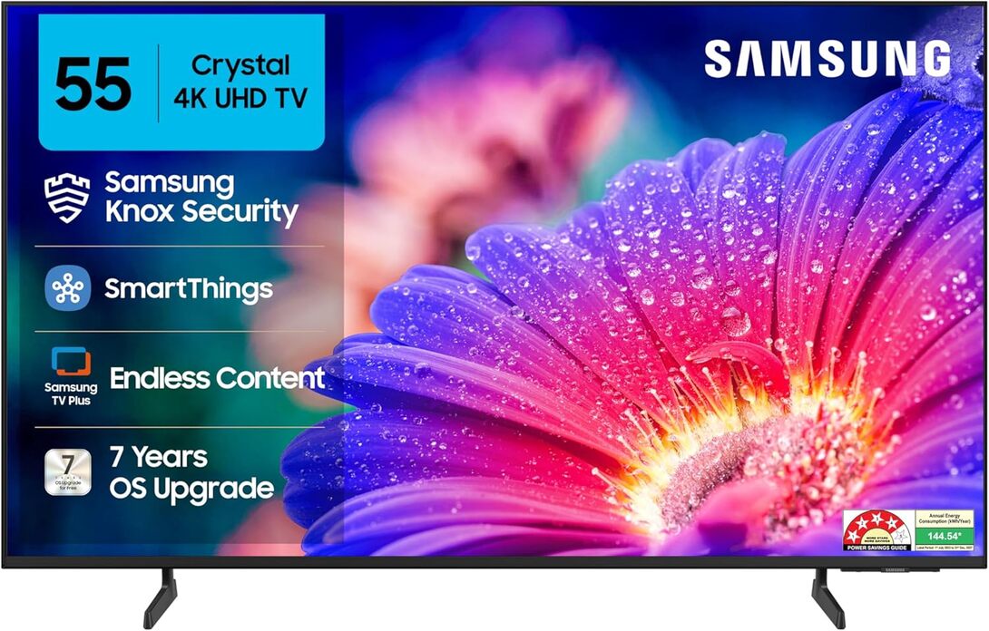 Samsung 138 cm (55 inches) Crystal 4K Vista Ultra HD Smart LED TV