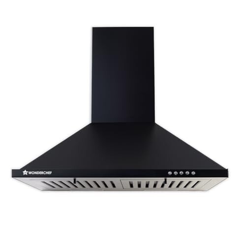 Wonderchef Power Elite Chimney | 60cm |1050 m3/hr | Black