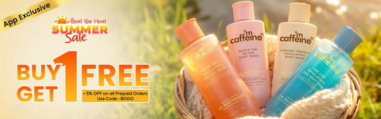 Mcaffeine - Summer Sale | BUY 1 GET 1 FREE | + 5% off on prepaid orders 
