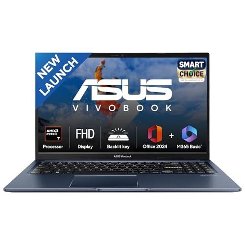 [HDFC CC EMI] ASUS Vivobook 15 Ryzen 7 Laptop (16GB/512GB, FHD)