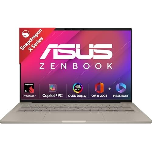 ASUS Zenbook A14 OLED Snapdragon X Copilot+ AI Laptop