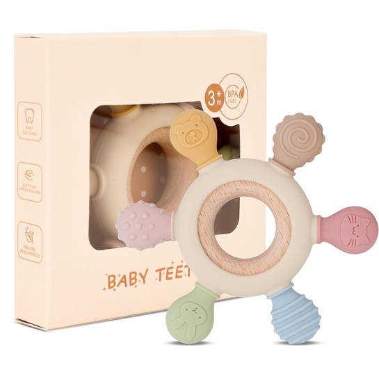Lyrovo Premium Silicon Baby Teether
