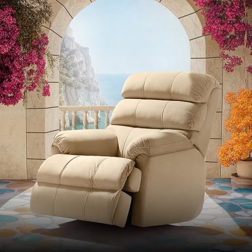Duroflex Avalon Posture Pro Single Seater Leatherette Motorized Rocking & Rotating Recliner