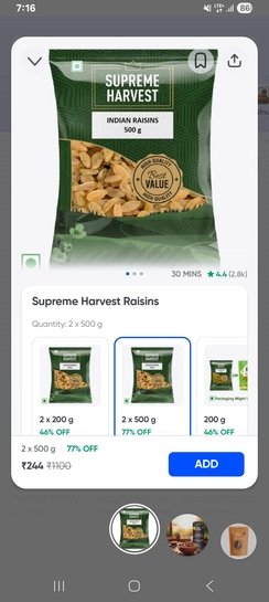 Loot: 1kg Raisin at Rs. 244