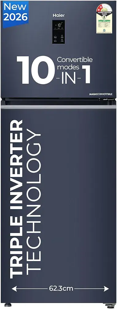 Haier 328L Frost Free Double Door 2 Star Refrigerator (2026 Model)