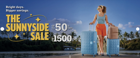 American tourister - SUNNYSIDE CASHBACK \ CLEARANCE SALE | Upto 50% off + 1500 OFF*