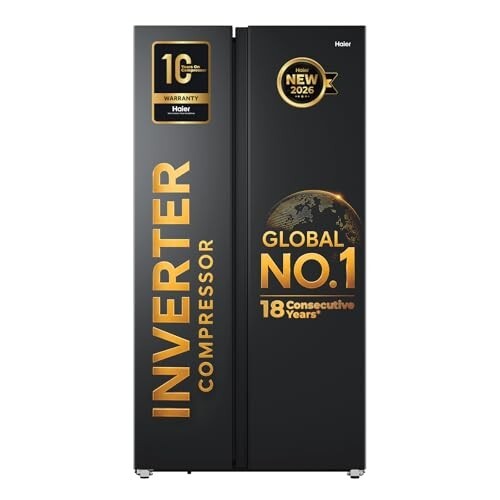 Quadruple Loot Offer Haier 540L Side-by-Side Frost Free Refrigerator