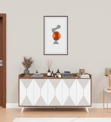 Spyder Craft Marcos Multi Purpose Five Door Buffet Console Cabinet