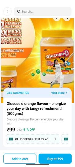 Glucose D - 500 gm @54