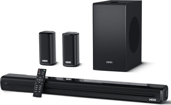 Mivi Fort Sonic 600 Soundbar | 600W Bluetooth 5.1 Channel Audio System