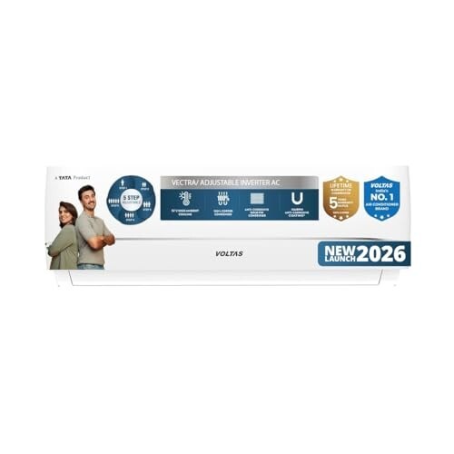 [HDFC CC EMI] Voltas 1.5 Ton 3 Inverter Split AC – 5-in-1 Convertible, Auto Clean