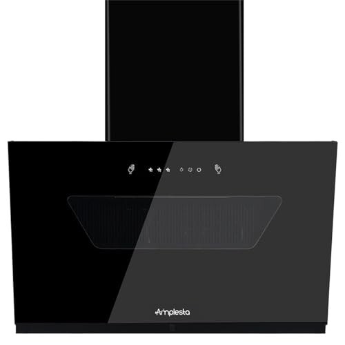 Amplesta CycloneX 90CM Chimney for Kitchen Auto Cleaning (CycloneX-90-FL-HAC)