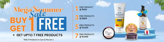 Thenaturalwash - Mega Summer Sale BUY 1 GET 1 FREE  + Get Upto 7 Free Products