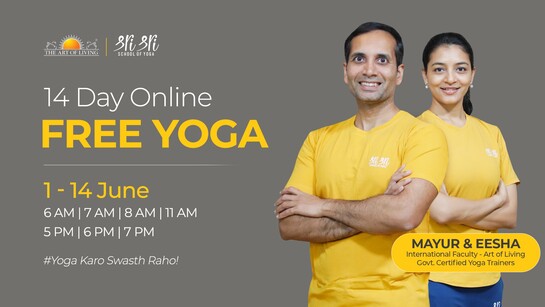 The Art Of Living - 🧘‍ FREE 14-Day Online Yoga  Starts 1st June