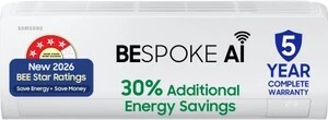 Samsung Bespoke AI 2026 Model 1.5 ton 4 Star Split Inverter AC (White)