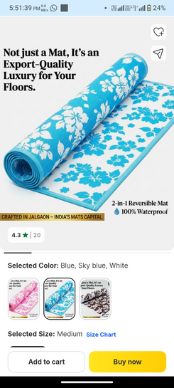  (Polypropylene), Plastic Chatai Mat 