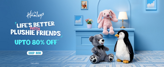 Hamleys - Soft Toys & Teddy Bears | Upto 80% off 