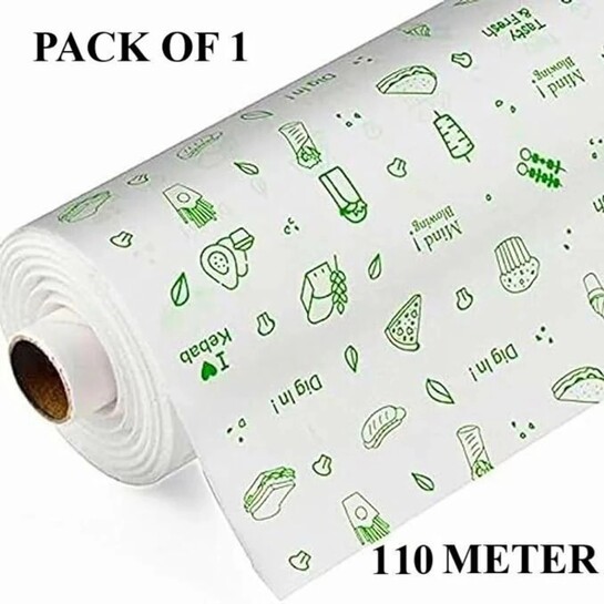 Foodpak Butter Paper for food, roti, packing, wrapping 110Meter
