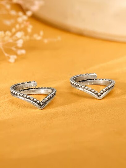 GIVA 925 Sterling Silver Toe-Rings for Women