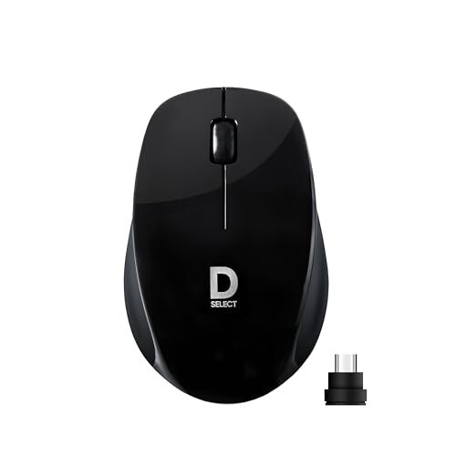 Wireless Mouse DS321-Black with USB Type C Connector