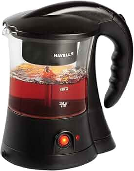 Havells Crystal Tea-Coffee Maker with Glass Carafe & Filter Basket
