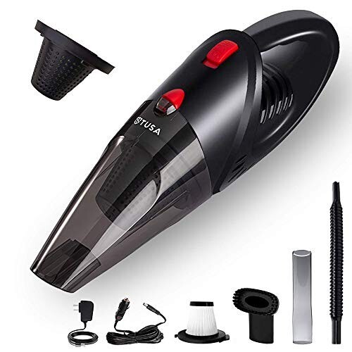 Tusa Cordless Vacuum Cleaner for Car & Home | 2X Powerfull Suction,
