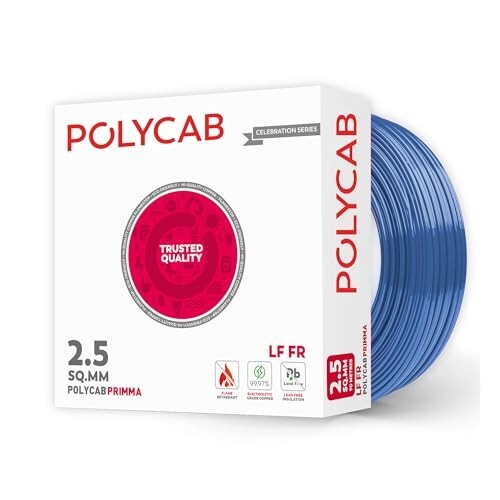 Polycab Primma 90m, 1sqmm. •Heat Resistant •Eco Friendlyt