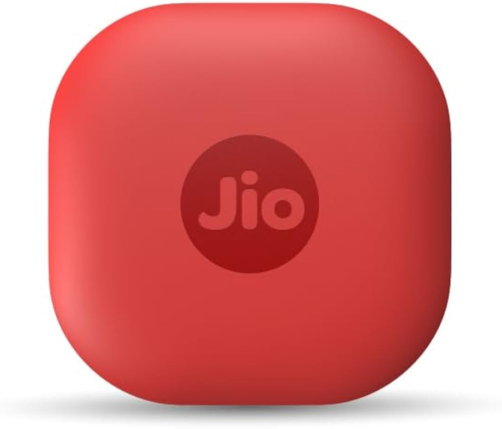 JioTag Air for iOS (Red) Worldwide Tracker, Pair with Apple Find My app for Keys