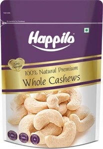 Happilo Premium Natural Whole Kaju/ Cashews (1 x 900 g)