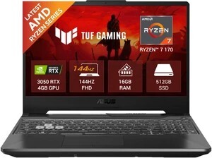 ASUS TUF Gaming A15 (2026) AMD Ryzen 7 170 - FA506NCQ-HN006W Gaming Laptop (15.6 inch, Black, 2.3 kg)