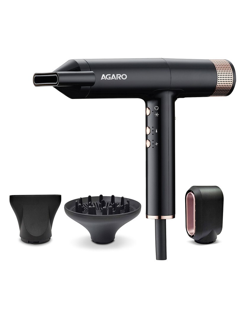 Agaro Royal Hair Dryer With Brushless Motor & Ionic Technology Black 