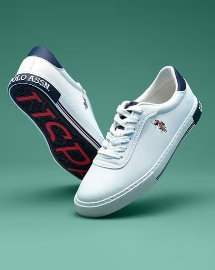 U.S. POLO ASSN. Men Low-Top Lace-Up Sneakers
