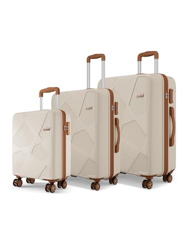 Safari Pentagon Pro 8 Wheels Set of 3, (Cabin + Medium + Large) Trolley Bag