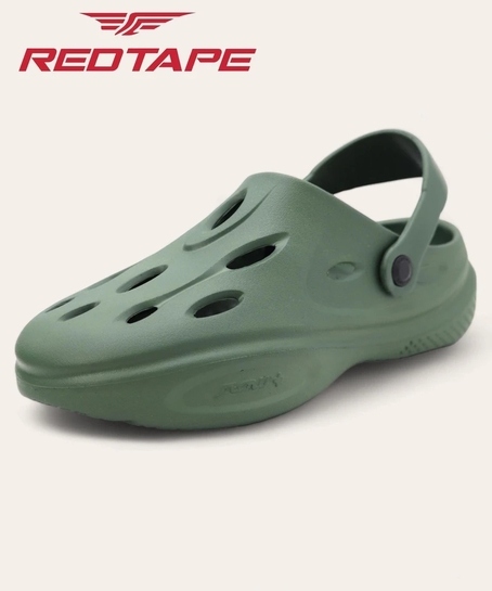 REDTAPE Men Clogs Sandal (Olive, 8)