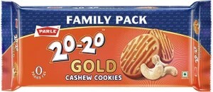 PARLE 20-20 Gold Cashew Cookies Biscuit (561.6 g)(location specific)