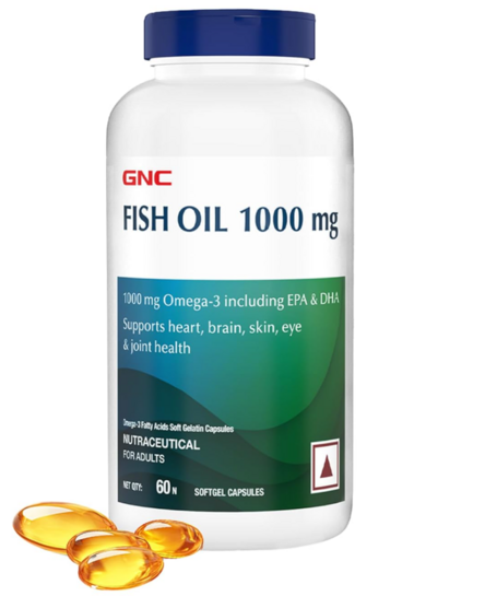GNC Fish Body Oil 1000mg Cap (60 Capsules)