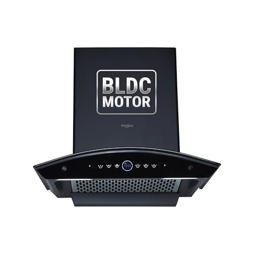 Whirlpool 60cm 1600 m3/hr BLDC Filterless Autoclean Kitchen Chimney | Black | 9 Speed Touch Control with RPM Display