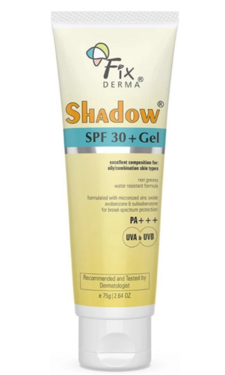 Fixderma Sunscreen - SPF 30+ PA+++ Shadow Sunscreen (75 g)