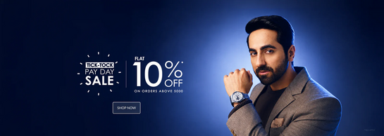 Justintime - TICK TOCK PAY DAY SALE | FLAT 10% OFF on orders above 5000