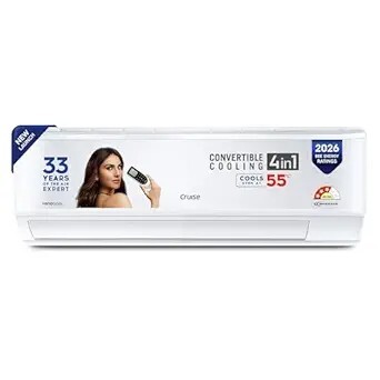 Cruise 1 Ton 3 Star, Inverter Split AC with 7-Stage Air Filtration (White)