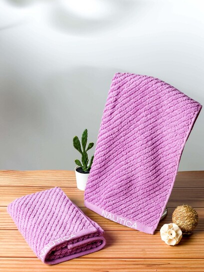 Buy Nautica Set Of 2 Solid Pure Cotton Hand Towels - Hand Towels for Unisex 19555264 | Myntra