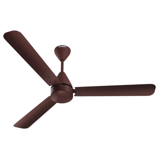 Crompton Energion Hyperjet 5 Star 1200mm 3 Blade BLDC Motor Ceiling Fan with Remote (Anti rust, Brown)